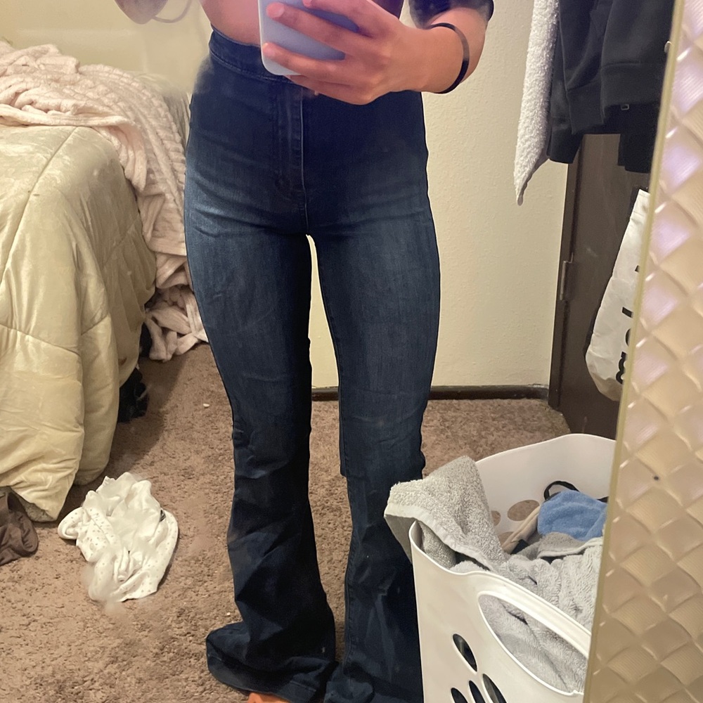 Altar’d state blue bootcut jeans